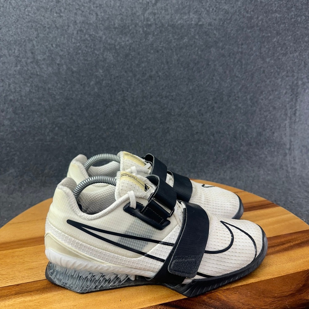 NIKE Romaleos 4 Weightlifting Shoes White Black CD3463-101 Men 5.5 Womens 7
